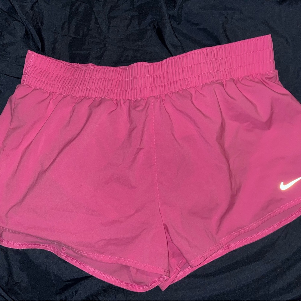Nike Pink and Yellow Athletic Shorts Lightweight Breathable